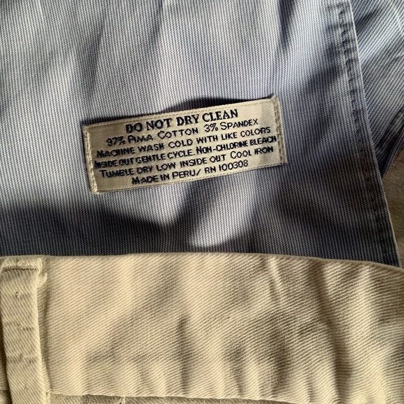 2 Pair of Peter Millar Pilot Twill Shorts in Stone & Khaki. Classic Fit. Size 38 - Picture 11 of 11